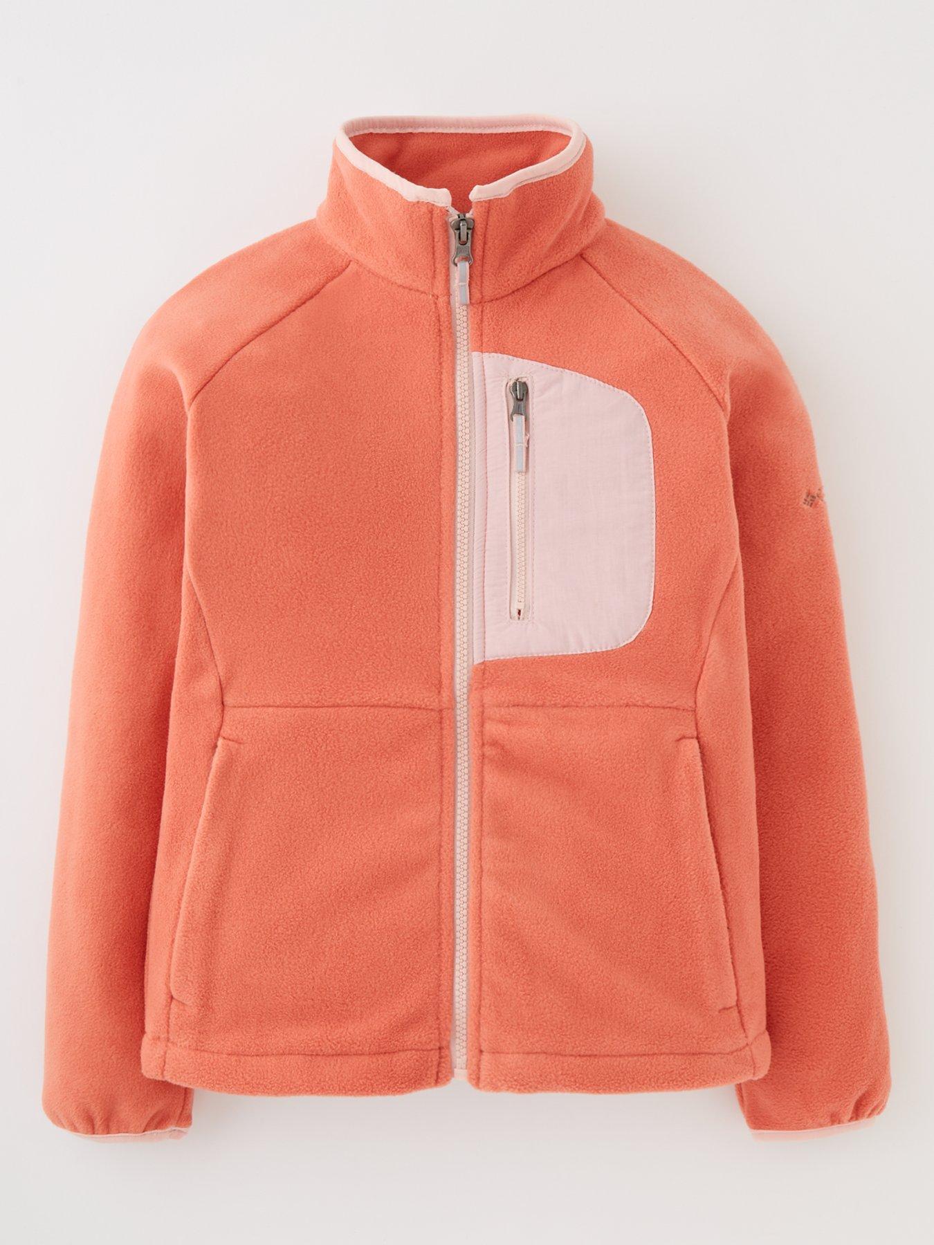 Orange columbia hotsell fleece jacket