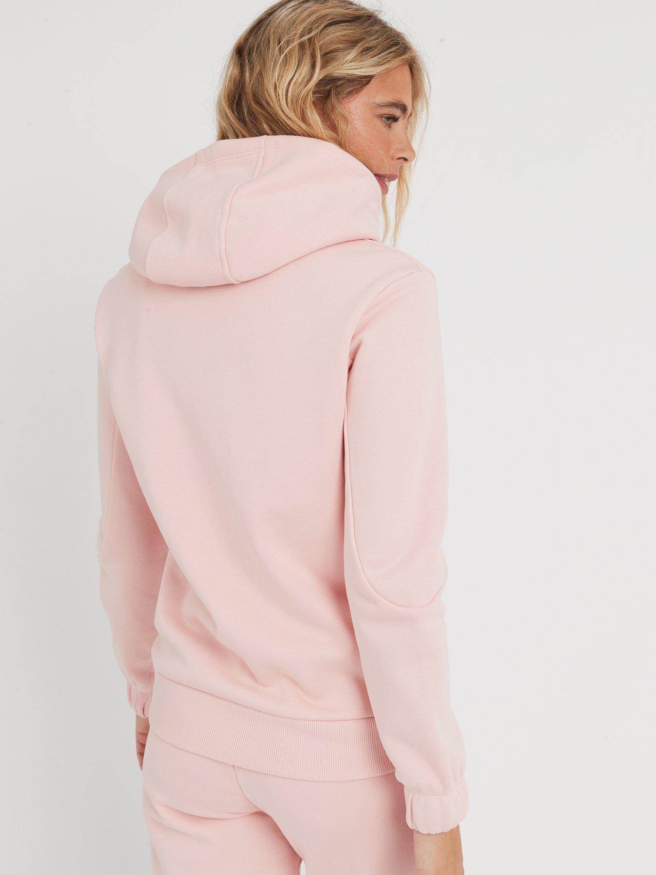 Armani Exchange Embellished Logo Hoodie Pink very