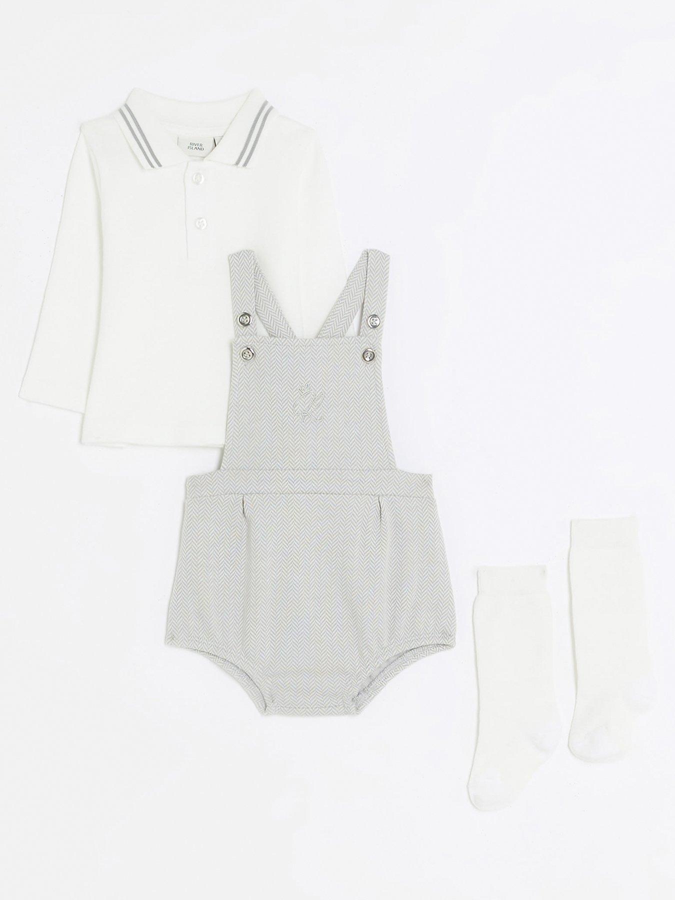 river-island-baby-baby-boy-herringbone-romper-set-grey