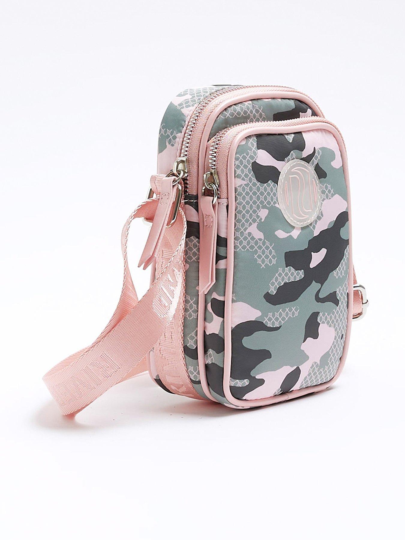 Girls Camo Cross Body Festival Bag Khaki