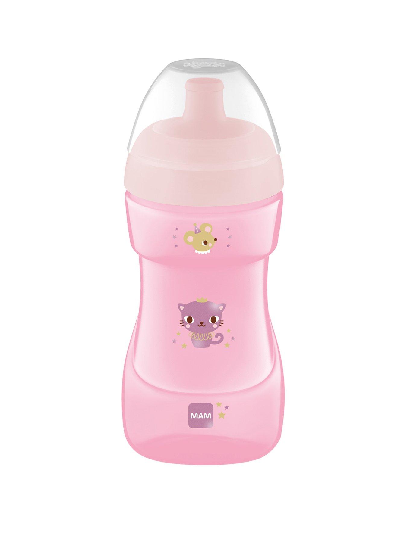 MAM 330ml Sports Cup- Pink - 12 months +