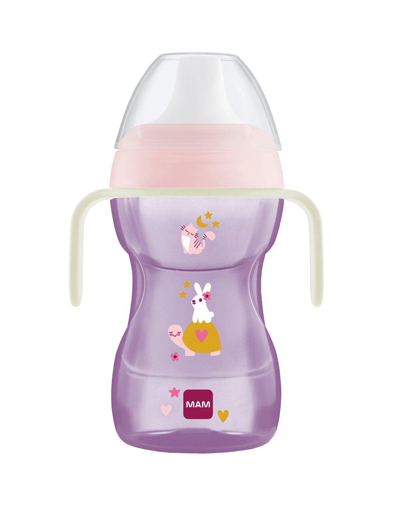 MAM Fun To Drink Cup 270ml  &  Glow Handles - Purple
