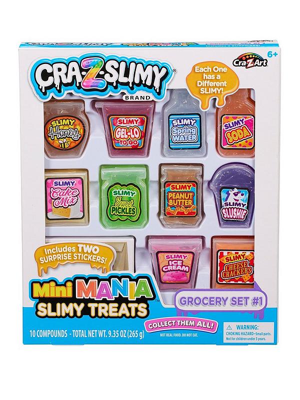 Image 1 of 5 of Cra-z-Slimy Mini Mania Slimy Food Grocery Set #1