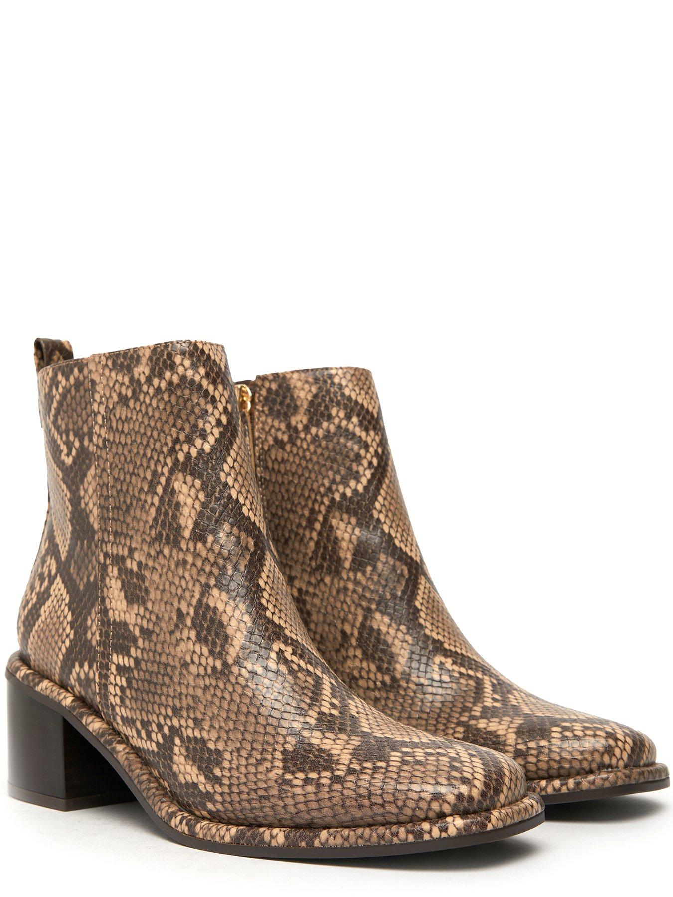 Snake print cheap boots uk