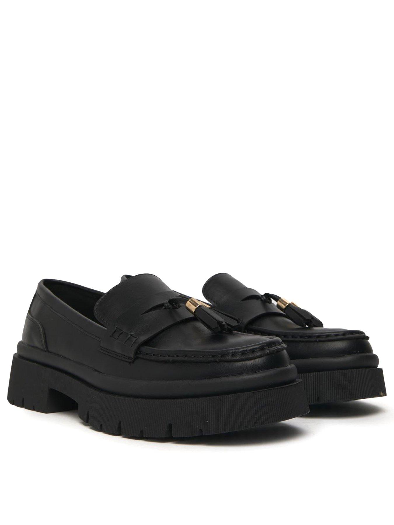 Platform hot sale tassel loafers