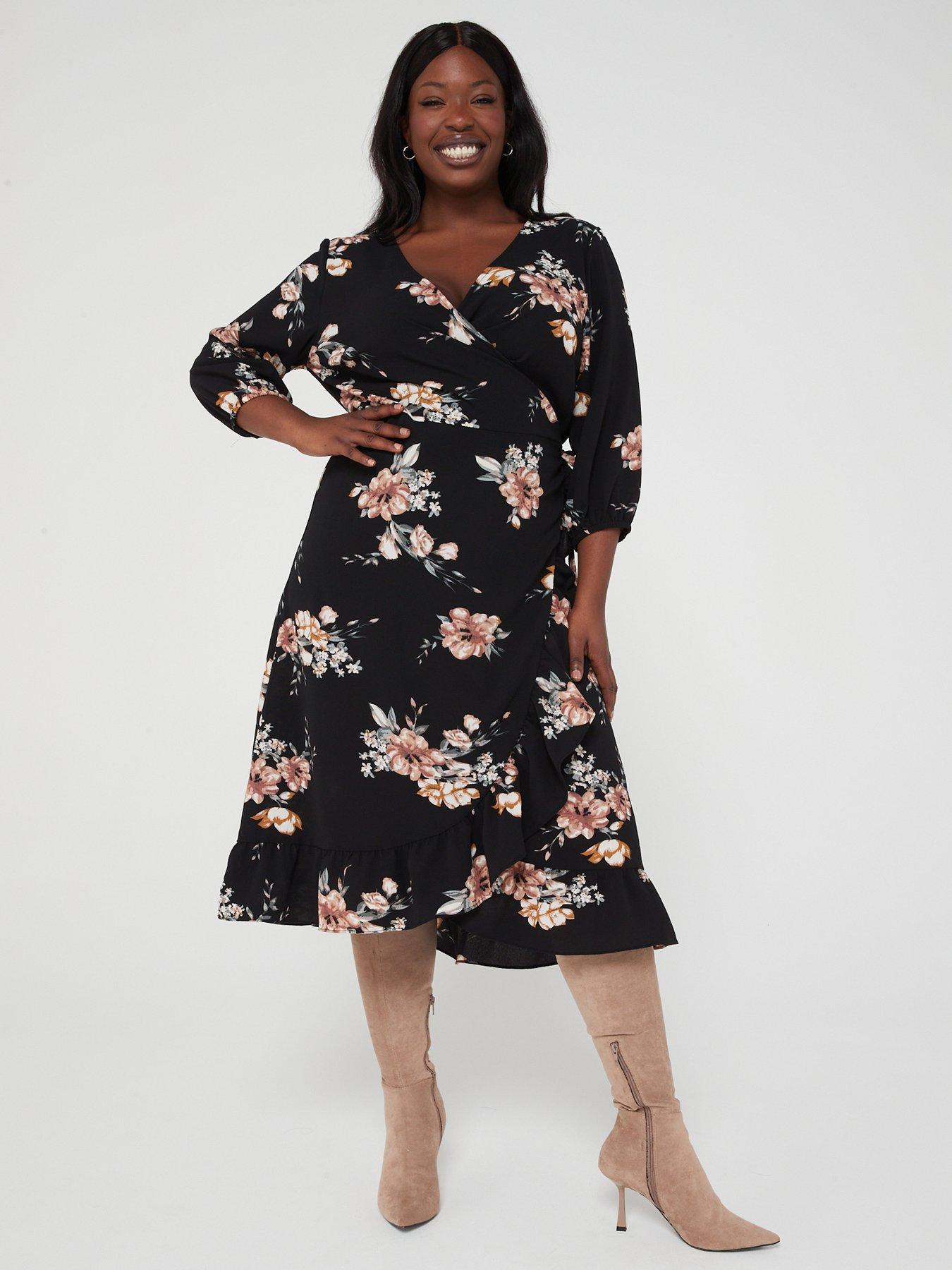 Only sales wrap dress