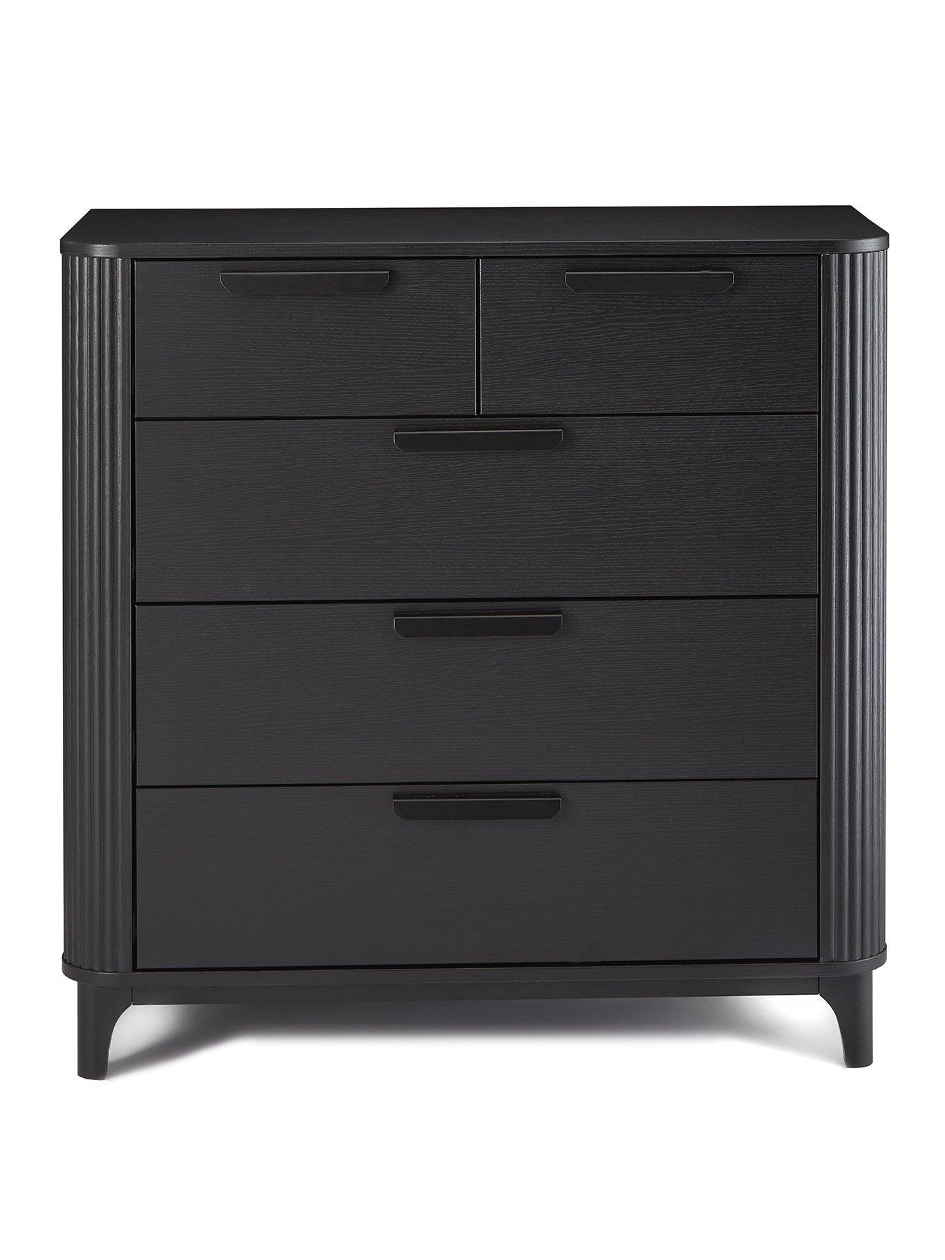 The Very Collection Carina 2 + 3 Drawer Chest - Black - FSC® Certified ...