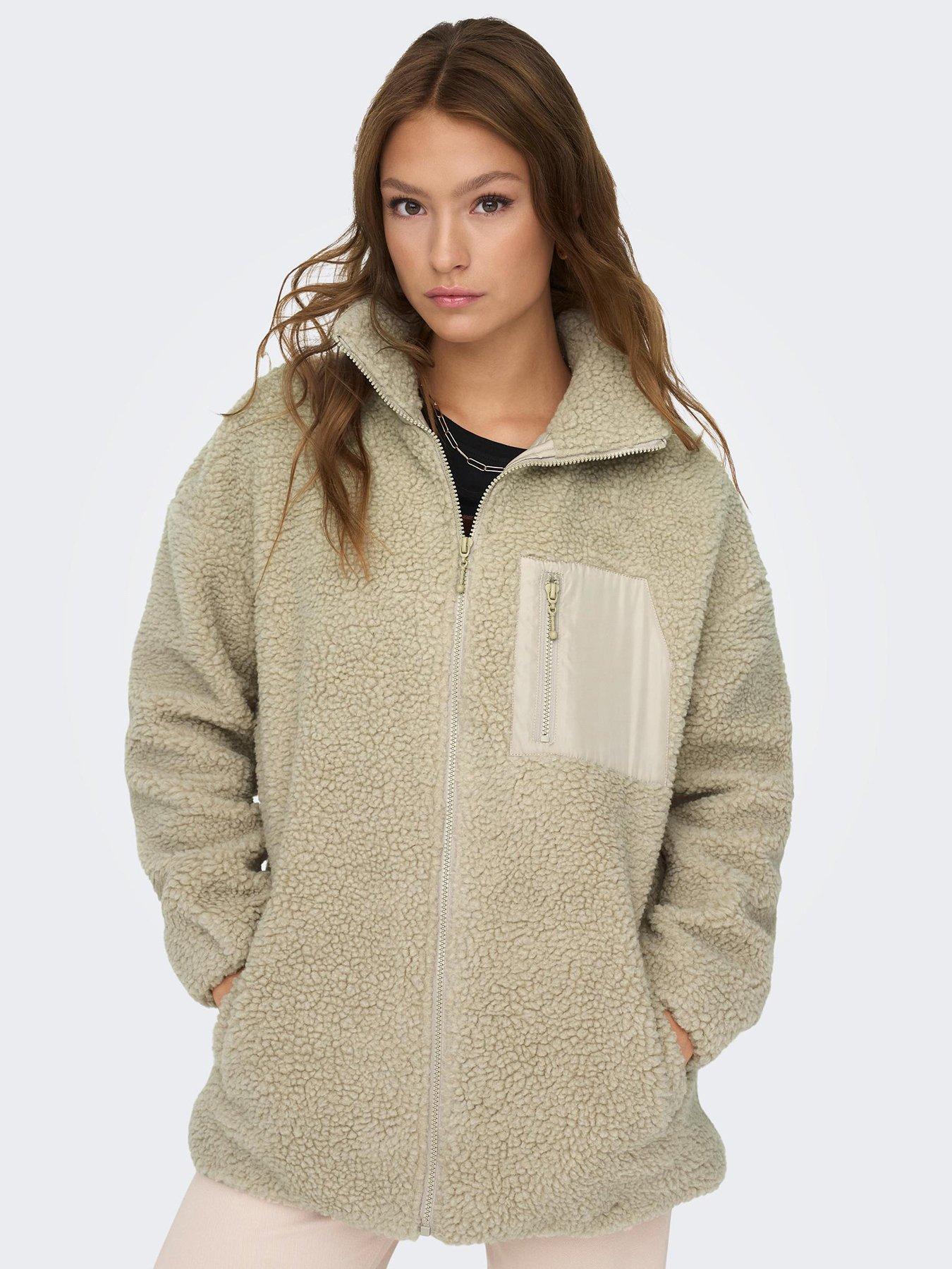 undefined Tracy Sherpa Jacket - Cream
