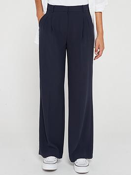 only tailored wide leg trouser - navy