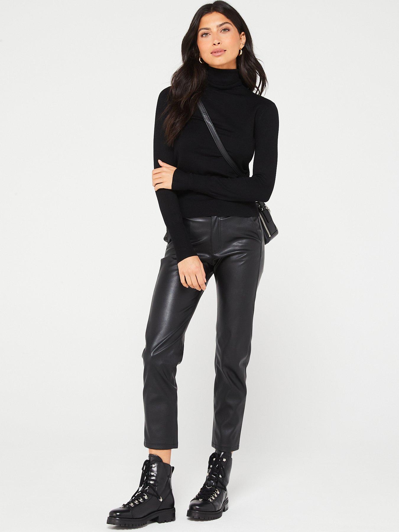 Only Venice Life Roll Neck Top - Black | Very.co.uk