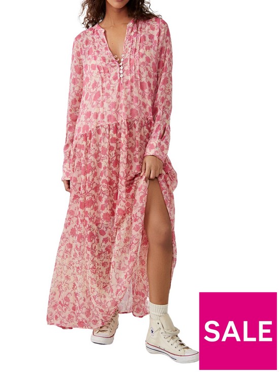 front image of free-people-see-it-through-dress-pink-rose-combonbsp