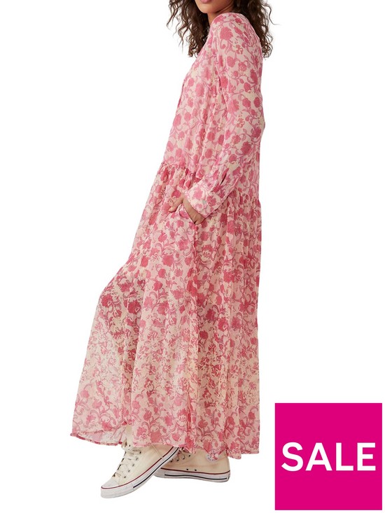 stillFront image of free-people-see-it-through-dress-pink-rose-combonbsp
