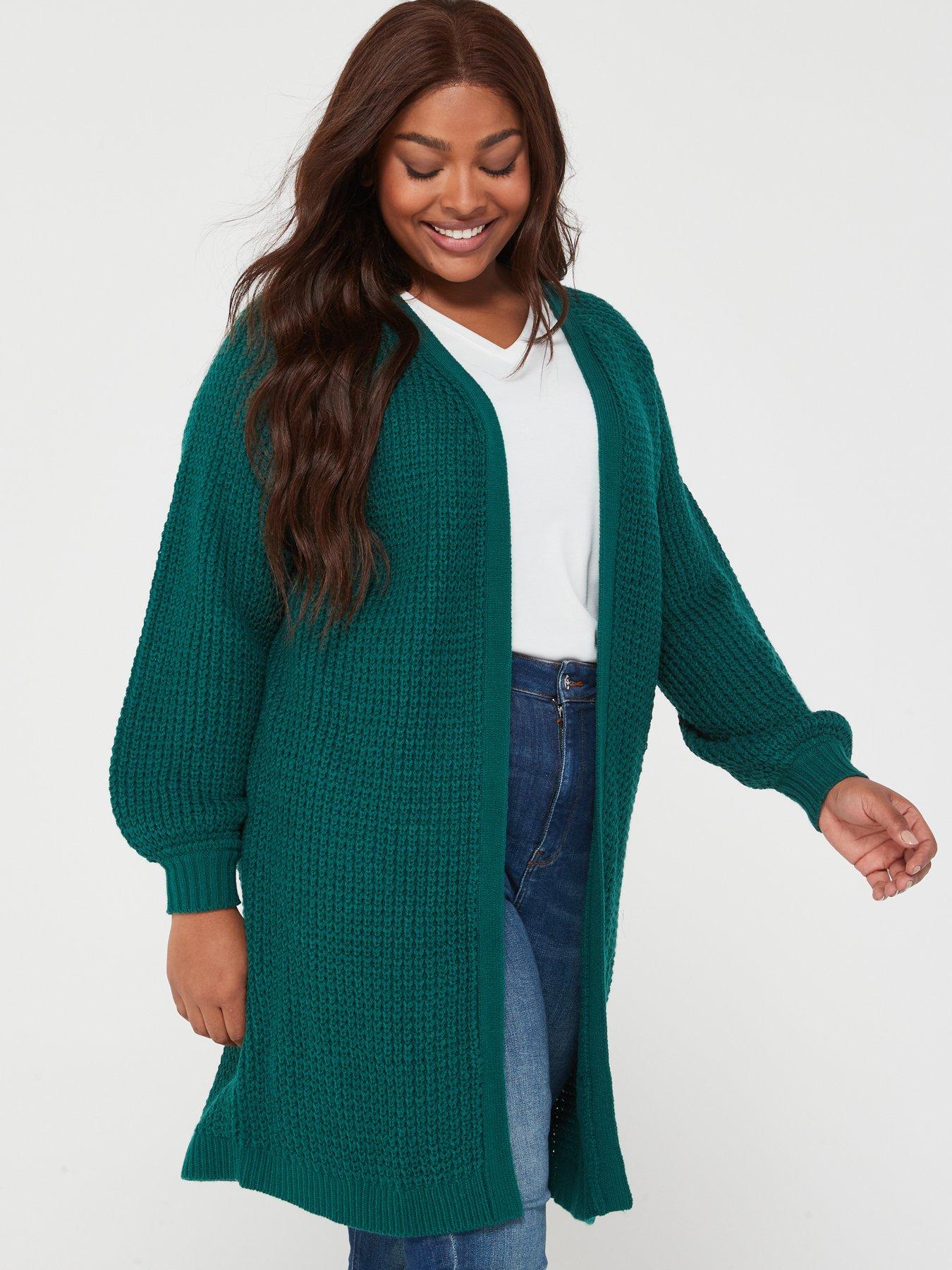 Green 2024 longline cardigan