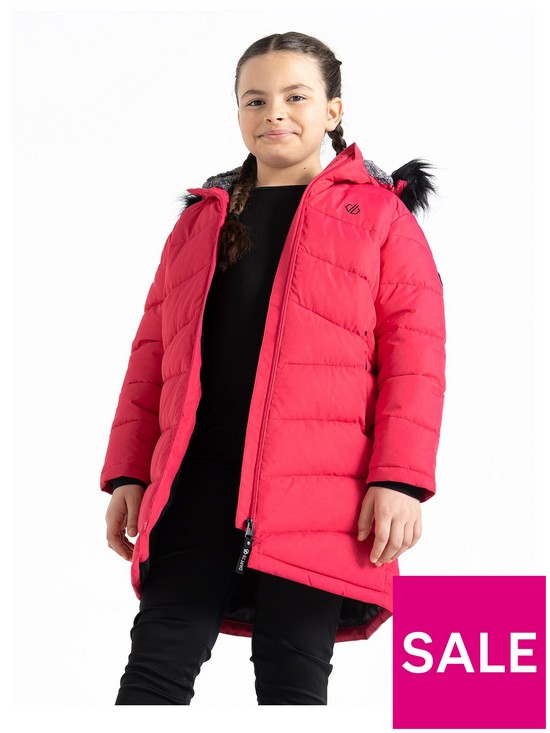 front image of dare-2b-kids-girls-striking-iii-jacket-pink