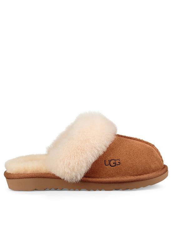 front image of ugg-kids-cozy-ii-slipper-brown