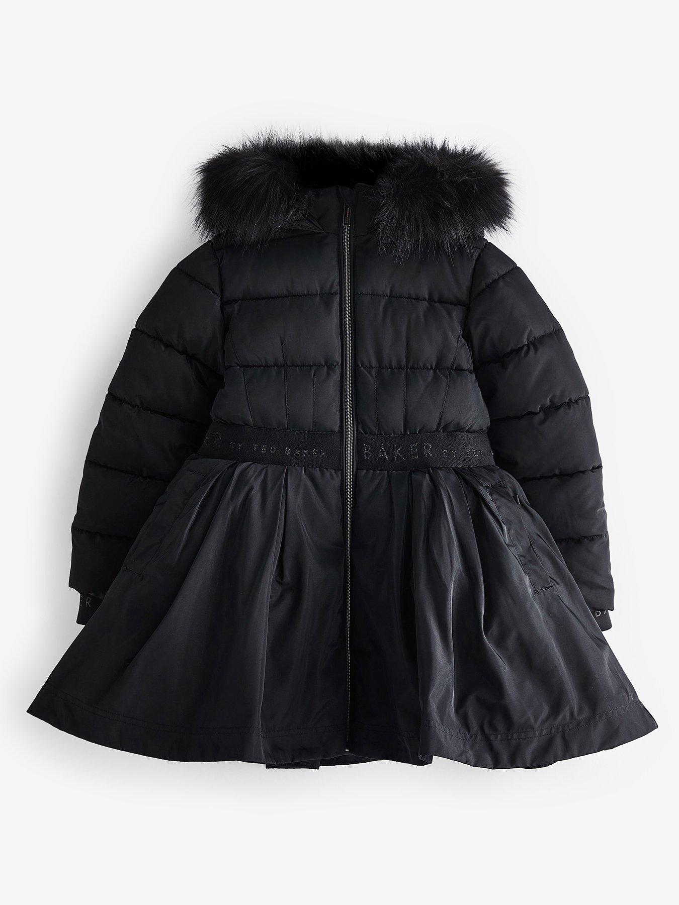 Ted Baker Baker By Ted Baker Toddler Girls Waisted Coat Navy