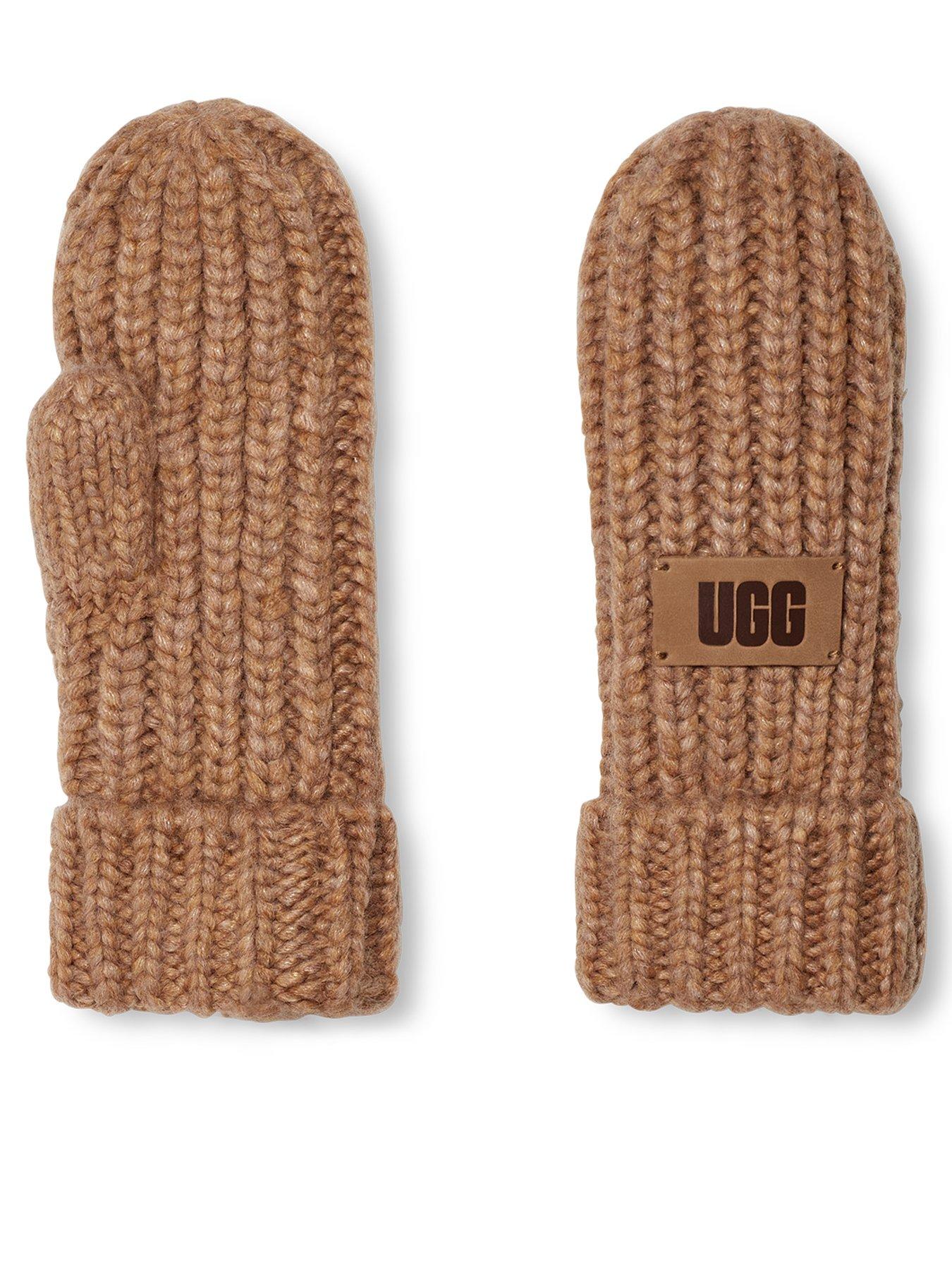 ugg-airy-knit-chunky-rib-knit-mitten-brown