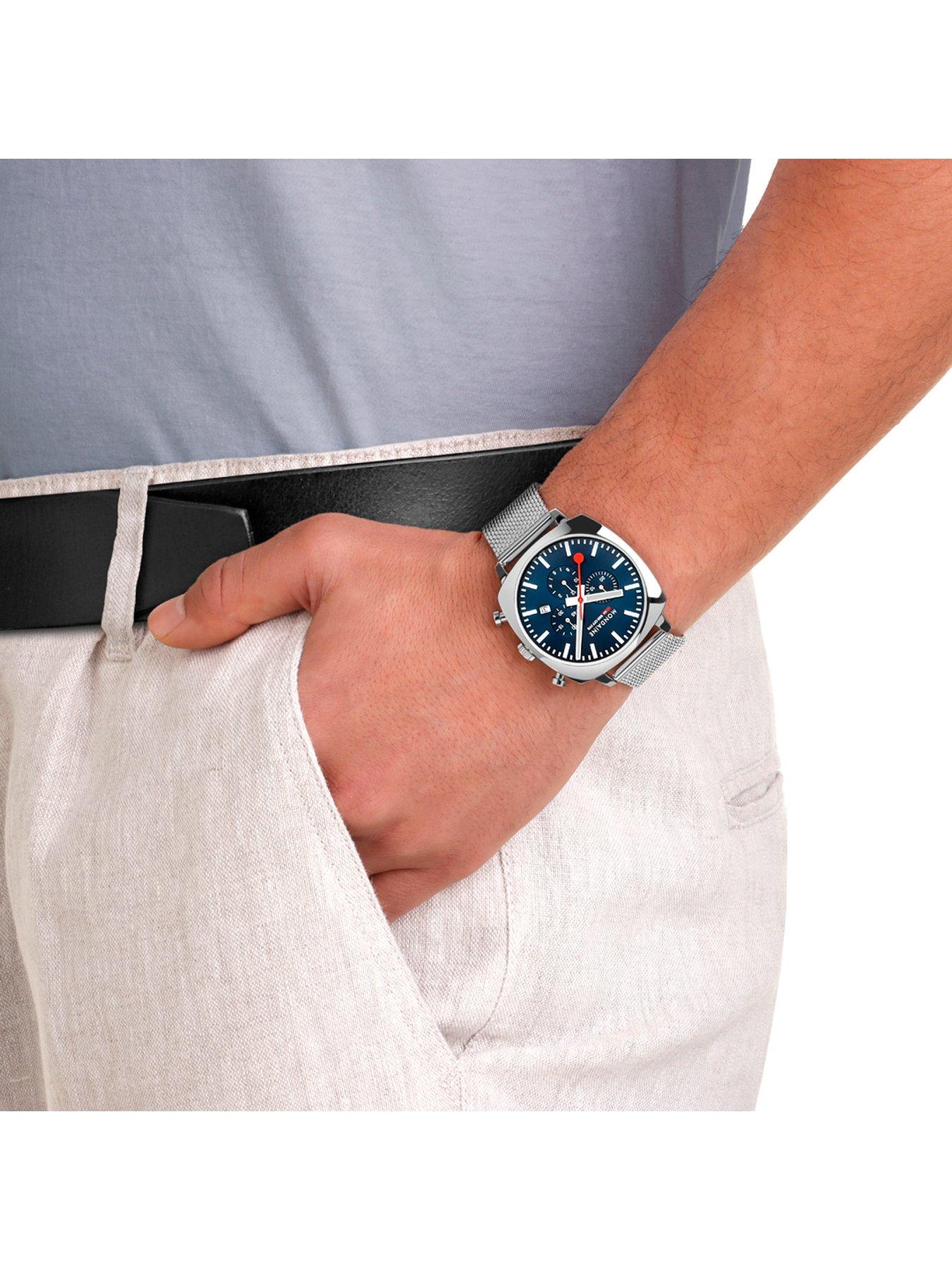 Image 3 of 8 of Mondaine Grand Cushion Mens Watch