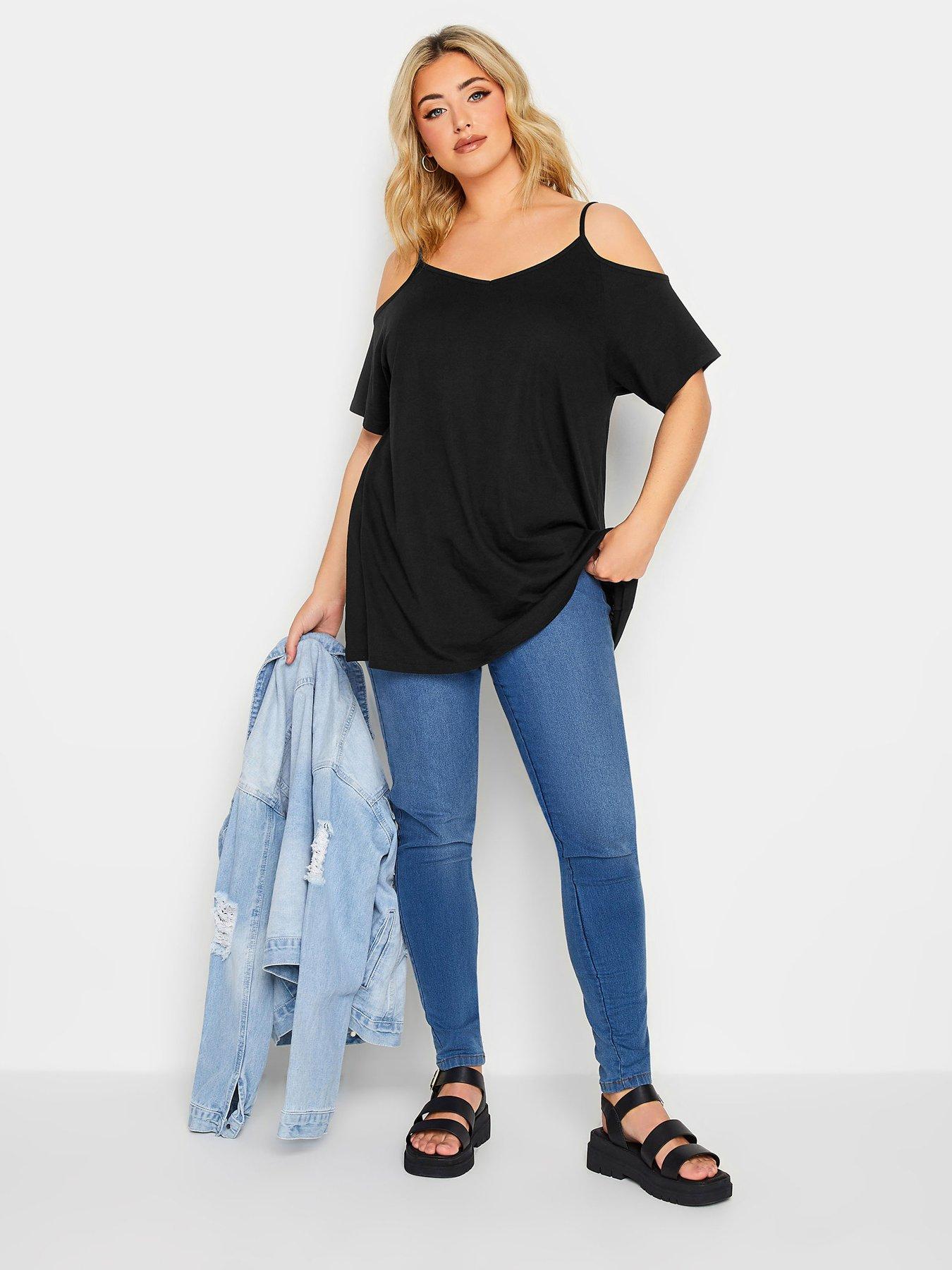 Yours cold shoulder tops new arrivals