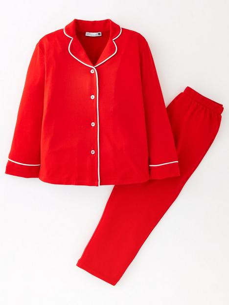 lucy-mecklenburgh-kids-family-jersey-pj-set-red
