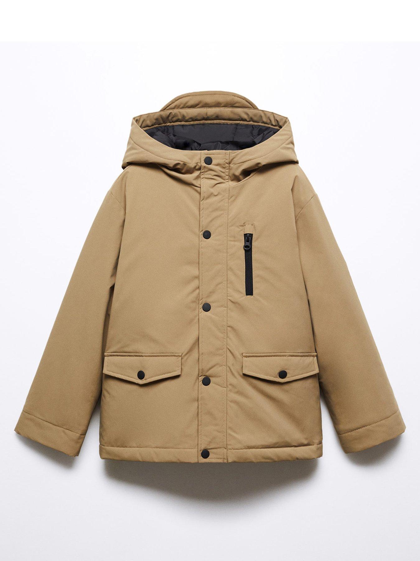 Beige hot sale hooded coat