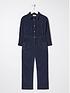  image of fatface-girls-cord-jumpsuit-navy