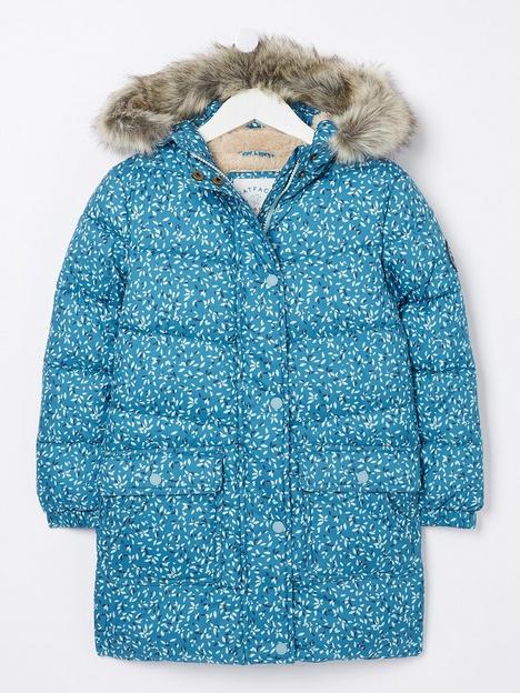 fatface-girls-lily-longline-padded-coat-teal-green