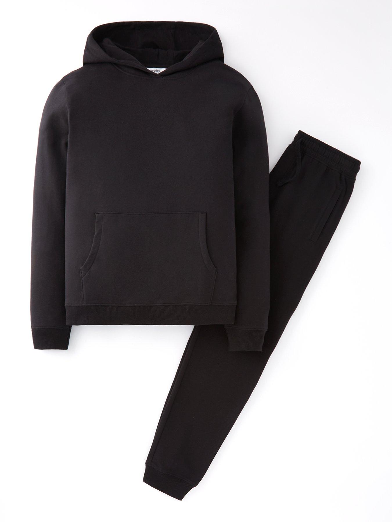 The Very Collection Boys Hoodie and Jogger Set - Black
