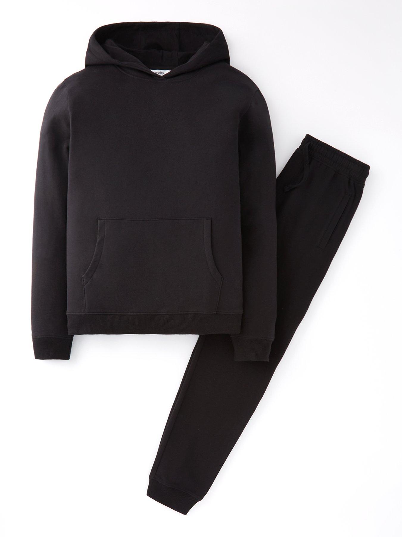 Boys Hoodie and Jogger Set Black