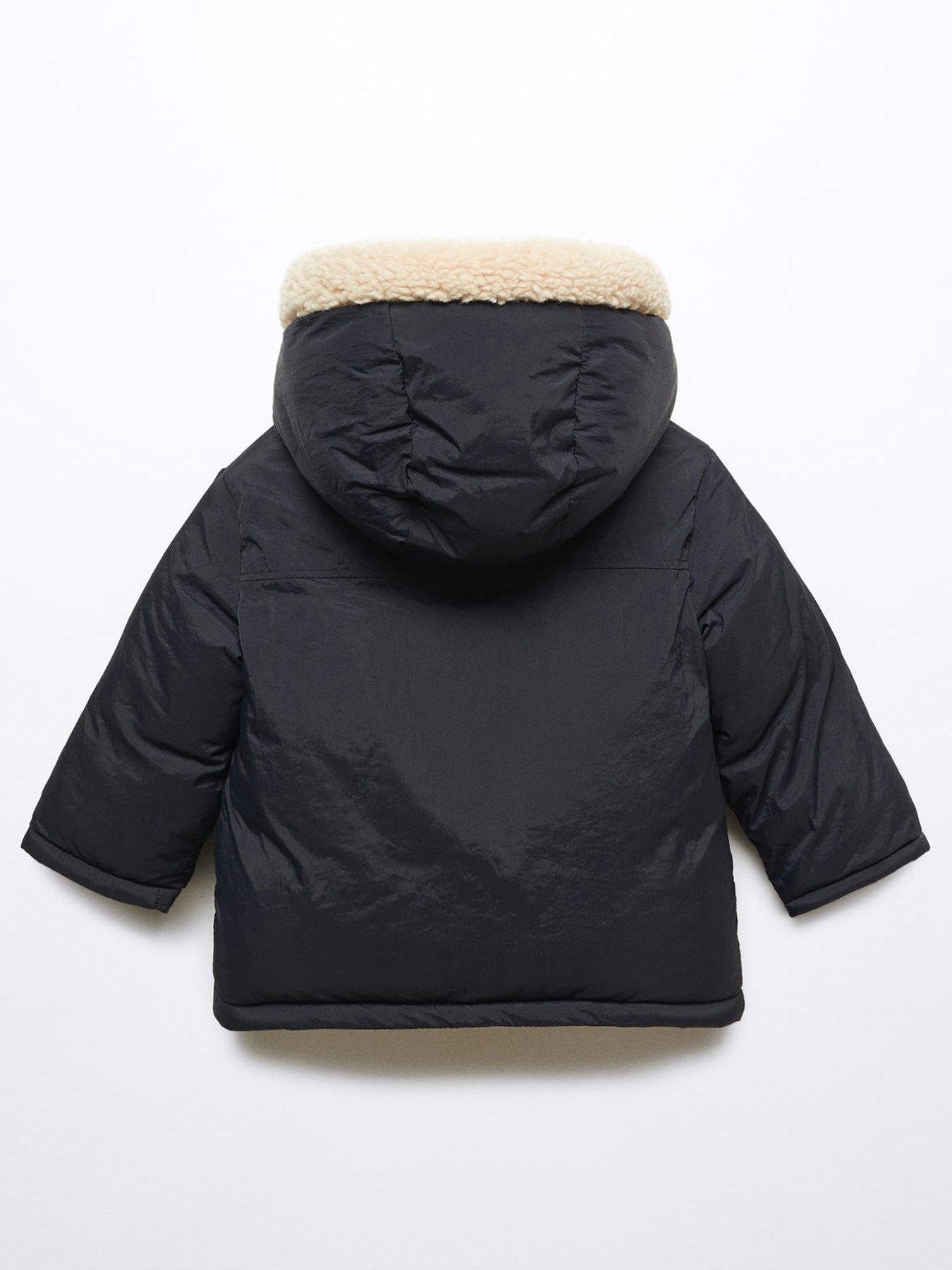 Boys black 2025 duffle coat