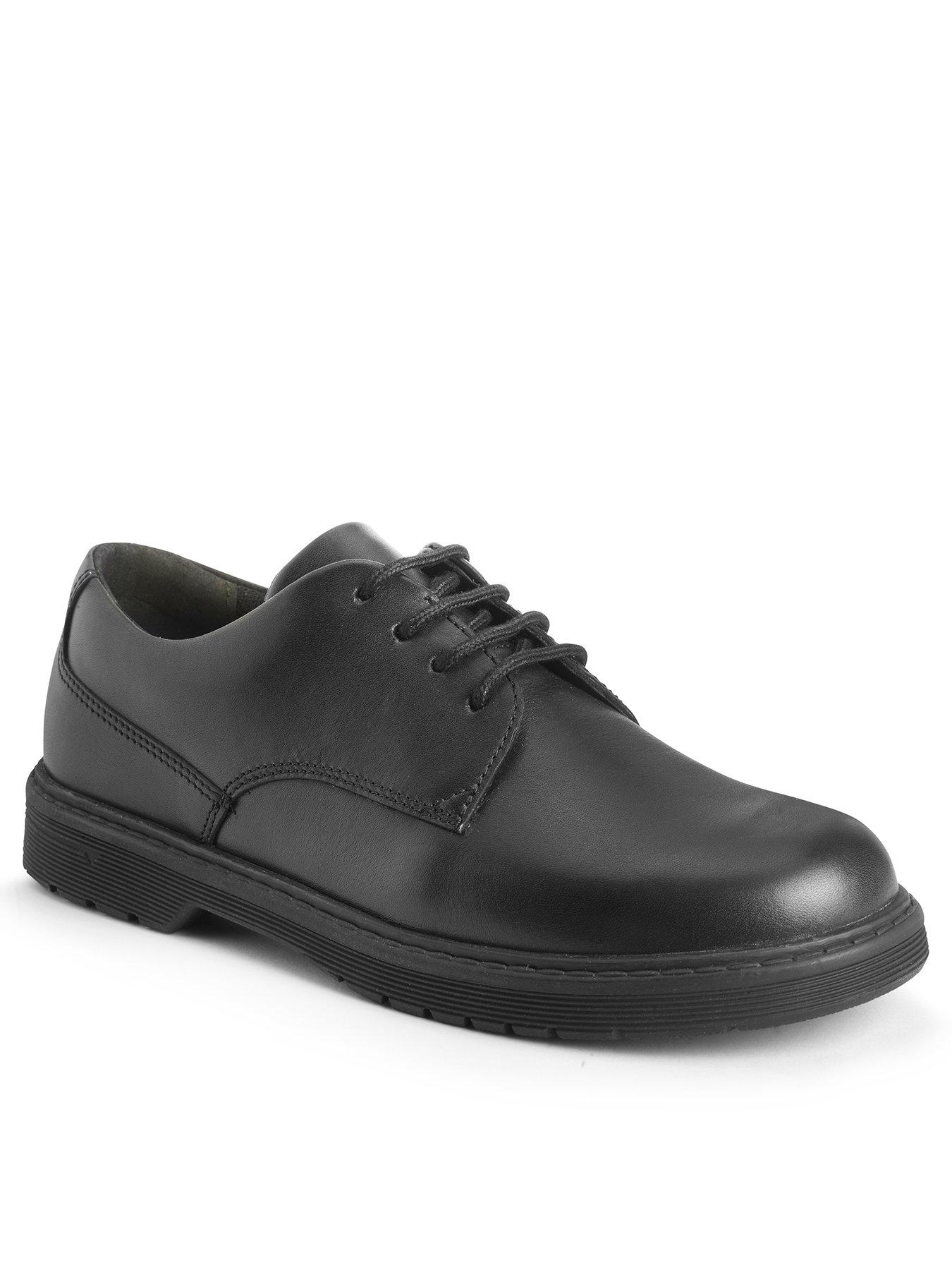 Image 1 of 6 of Start-rite Glitch&nbsp;Leather Lace Up School Shoe - Black