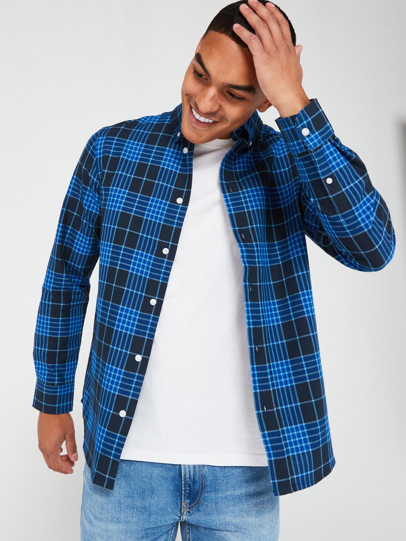 very-man-check-long-sleeve-oxford-shirt-multi