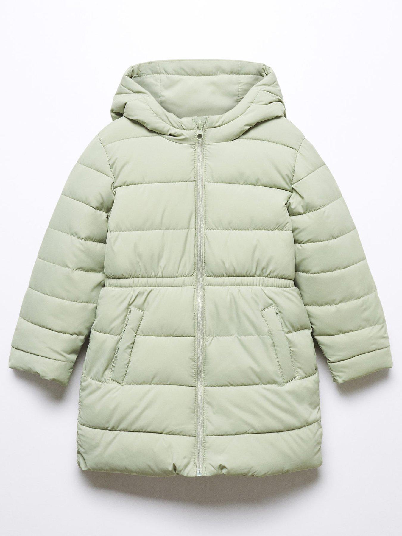 Lime green outlet padded jacket