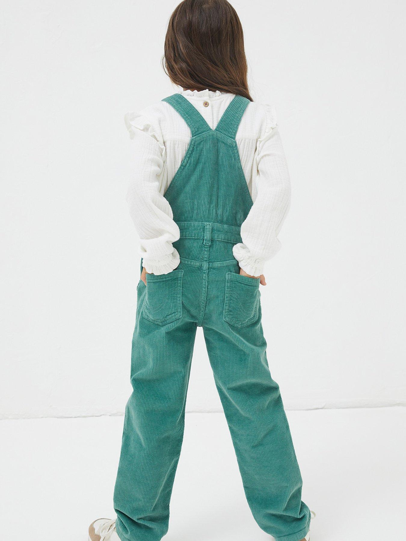 Girls 2024 cord dungarees