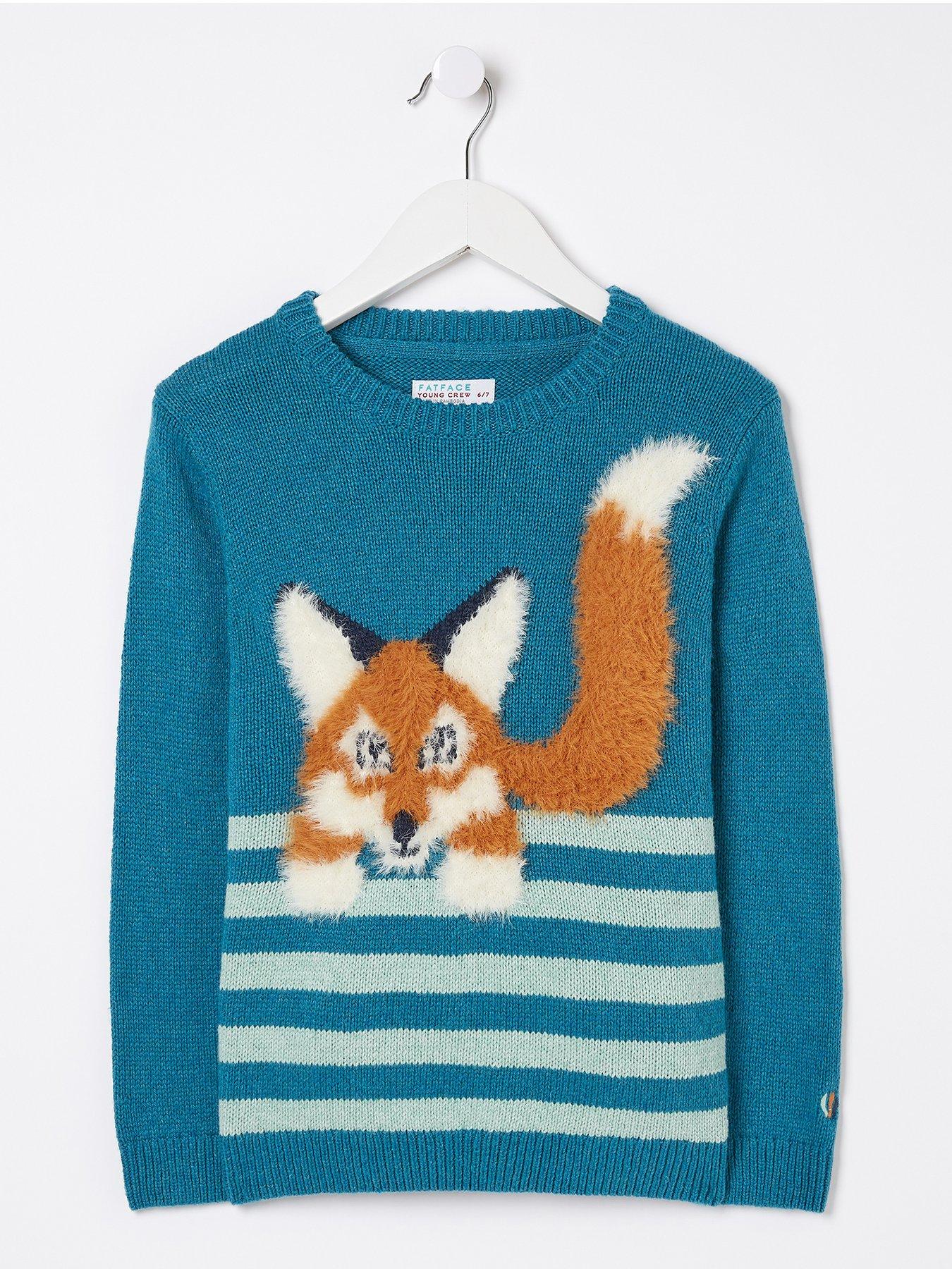 Girls on sale fox jumper