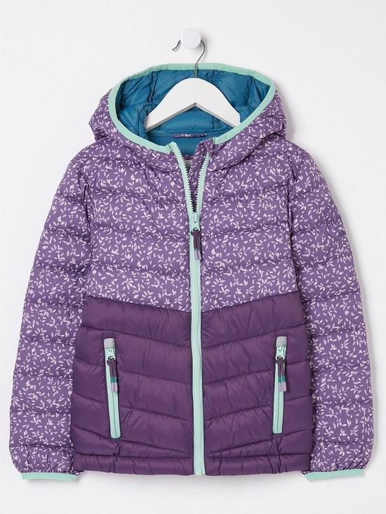 front image of fatface-girls-poppy-padded-jacket-purple