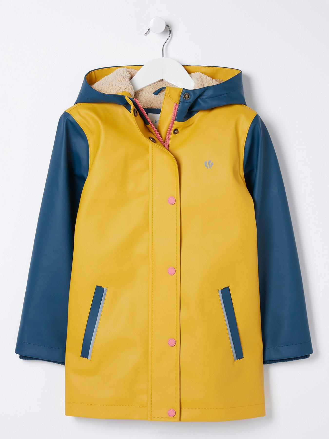 fatface-girls-rubberised-waterproof-jacket-yellow