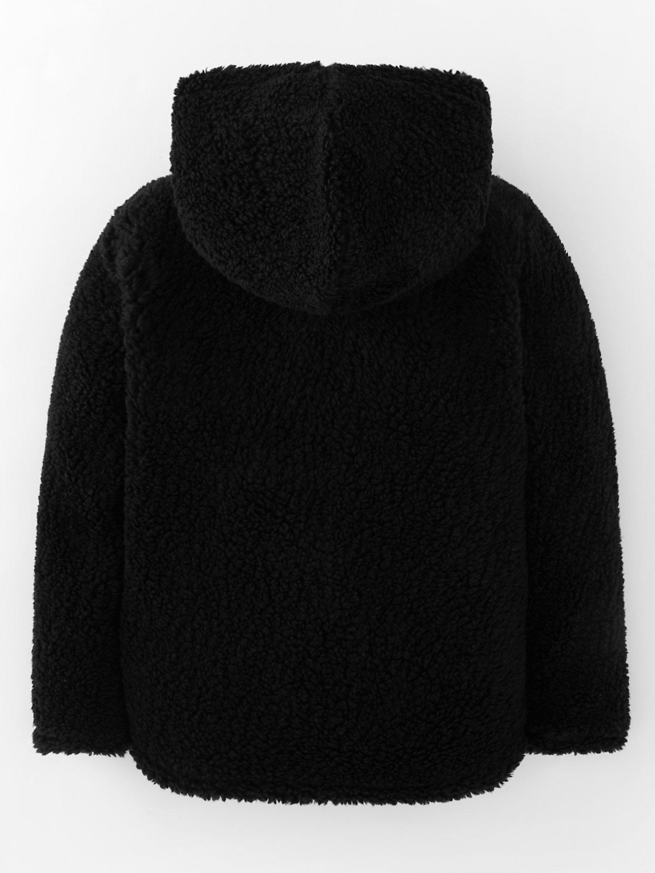 NAPAPIJRI Napapirjri Burgee Half-Zip Sherpa Hooded Jacket - Black ...