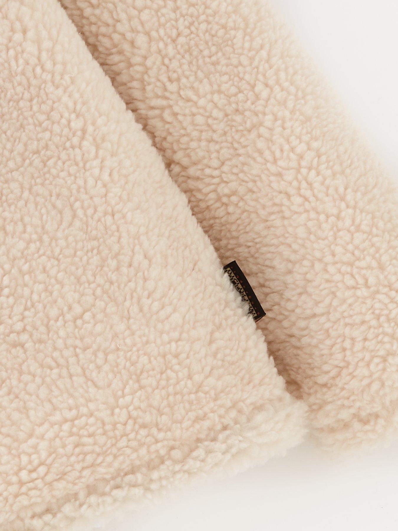 NAPAPIJRI Napapirjri Burgee Half-Zip Sherpa Hooded Jacket - Beige ...