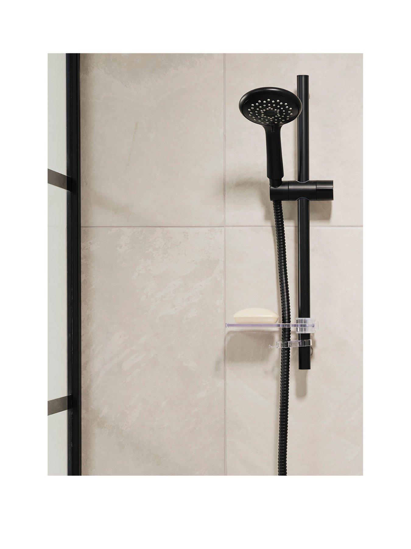 Product photograph of Triton Kian-8000 Series Slender Shower Kit - Matte Black from very.co.uk