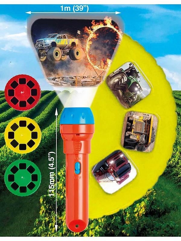 Image 2 of 5 of Brainstorm Toys Tractor &amp; Truck &amp; Super Cars Torch and Projector Twin Pack