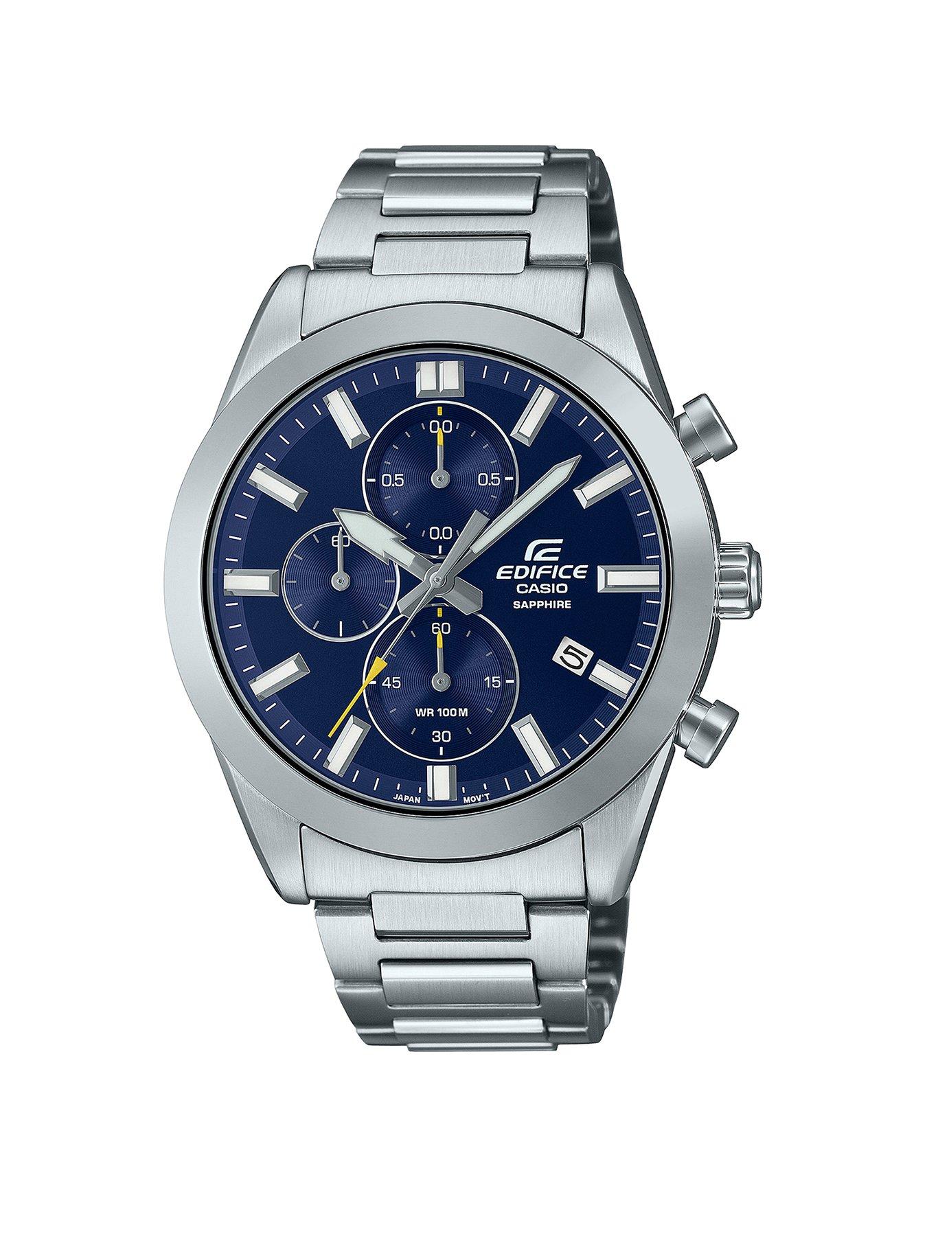 Casio Edifice EFB 730D 1AVUEF Classic Stainless Steel Watch Very