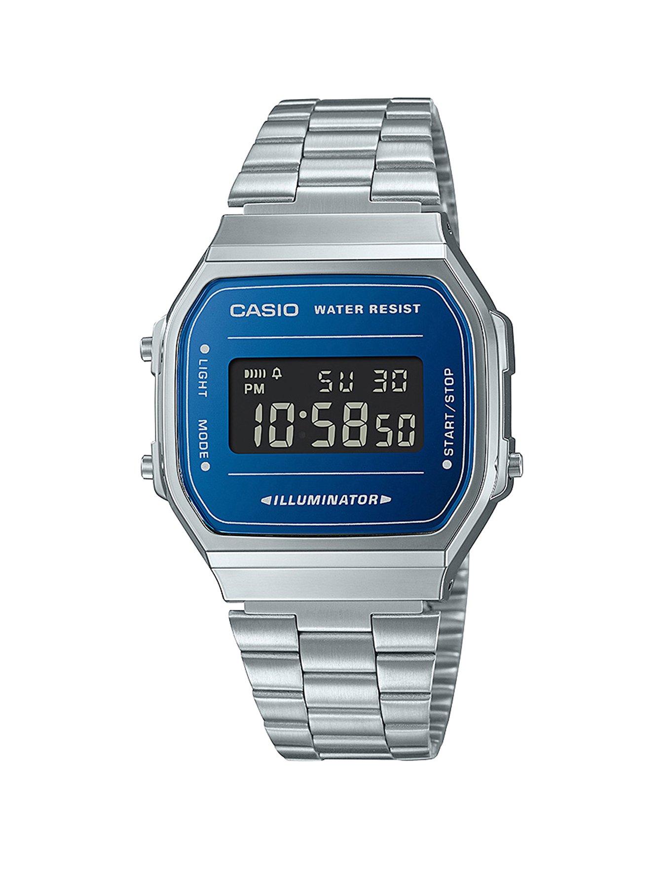 undefined A168WEM-2BEF Silver/Blue Unisex Watch