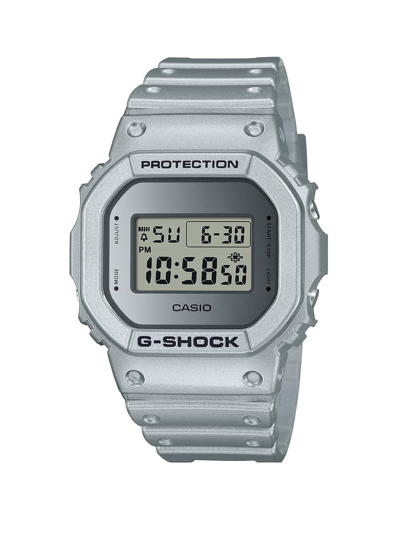 Product photograph of Casio Dw-5600ff-8er Silver Unisex Watch from very.co.uk
