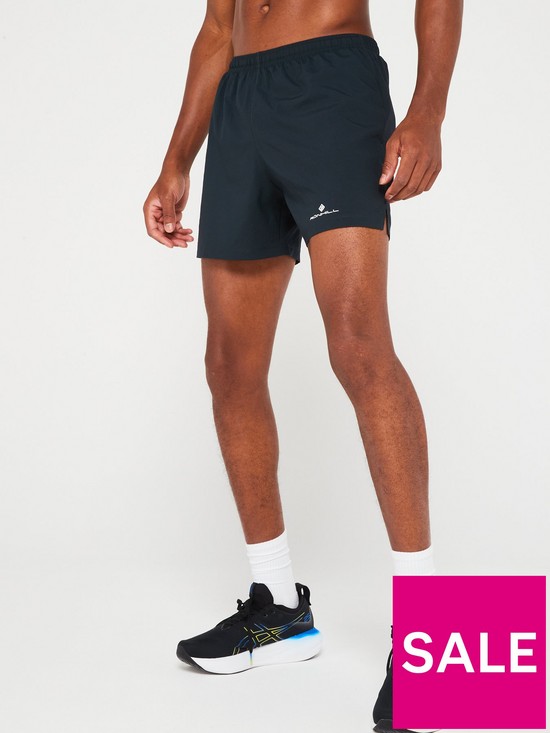 front image of ronhill-mens-ronhill-core-running-5inch-short-nbsp--black