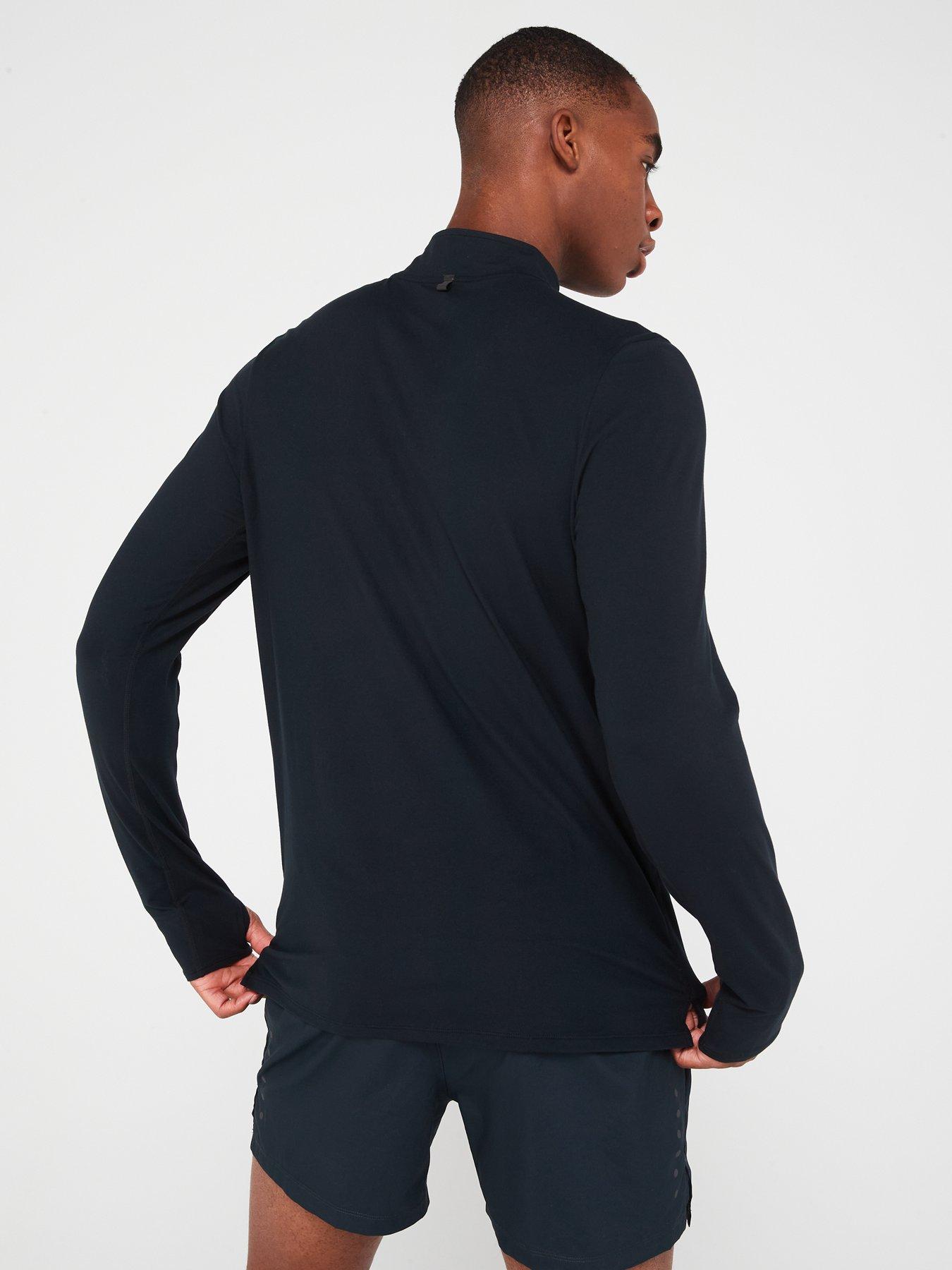 Image 2 of 6 of Ronhill Men's Core Running Thermal 1/2 Zip Top &nbsp; - Black
