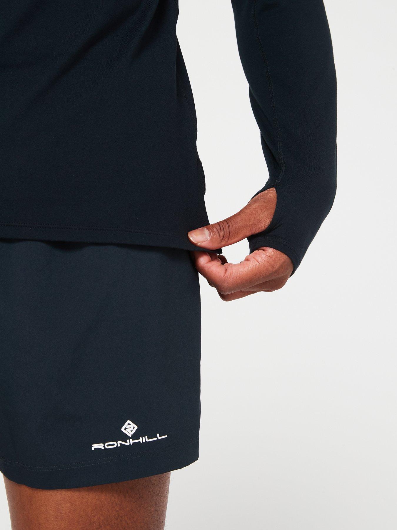 Image 5 of 6 of Ronhill Men's Core Running Thermal 1/2 Zip Top &nbsp; - Black