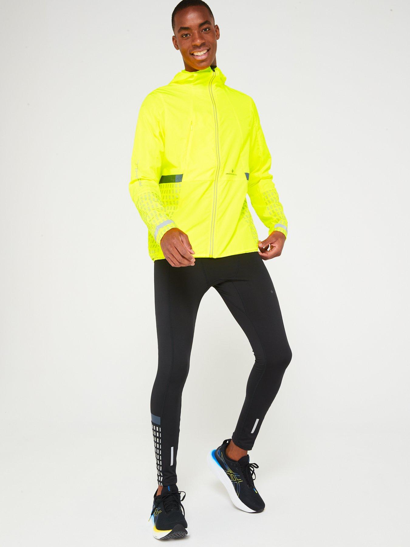 Mens running jacket yellow hot sale