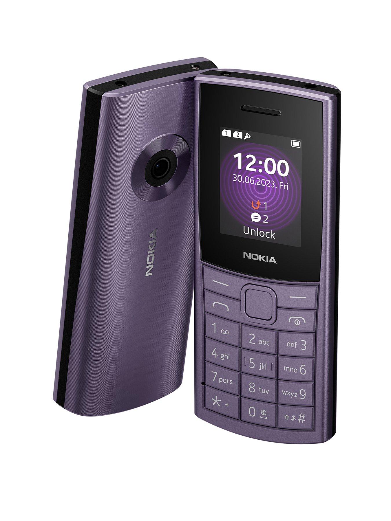 Nokia 110 4G, Dual SIM Mobile- Purple