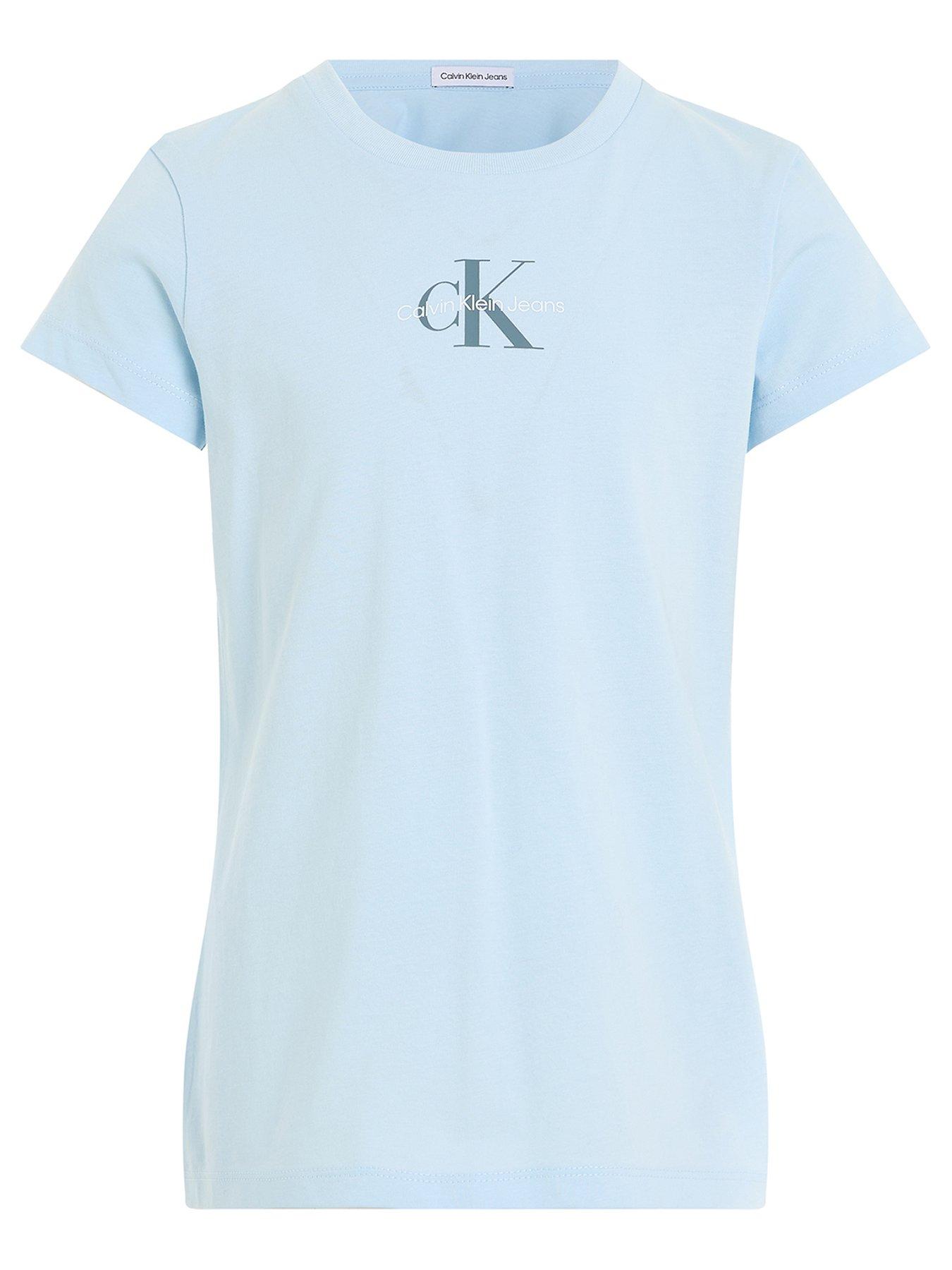 Blue calvin klein clearance top